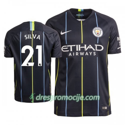 Manchester City Dres David Silva 21 Gostujući 2018/19 Kratkih Rukava Manchester City Dres David Silva 21 Gostujući 2018/19 Kratkih Rukava